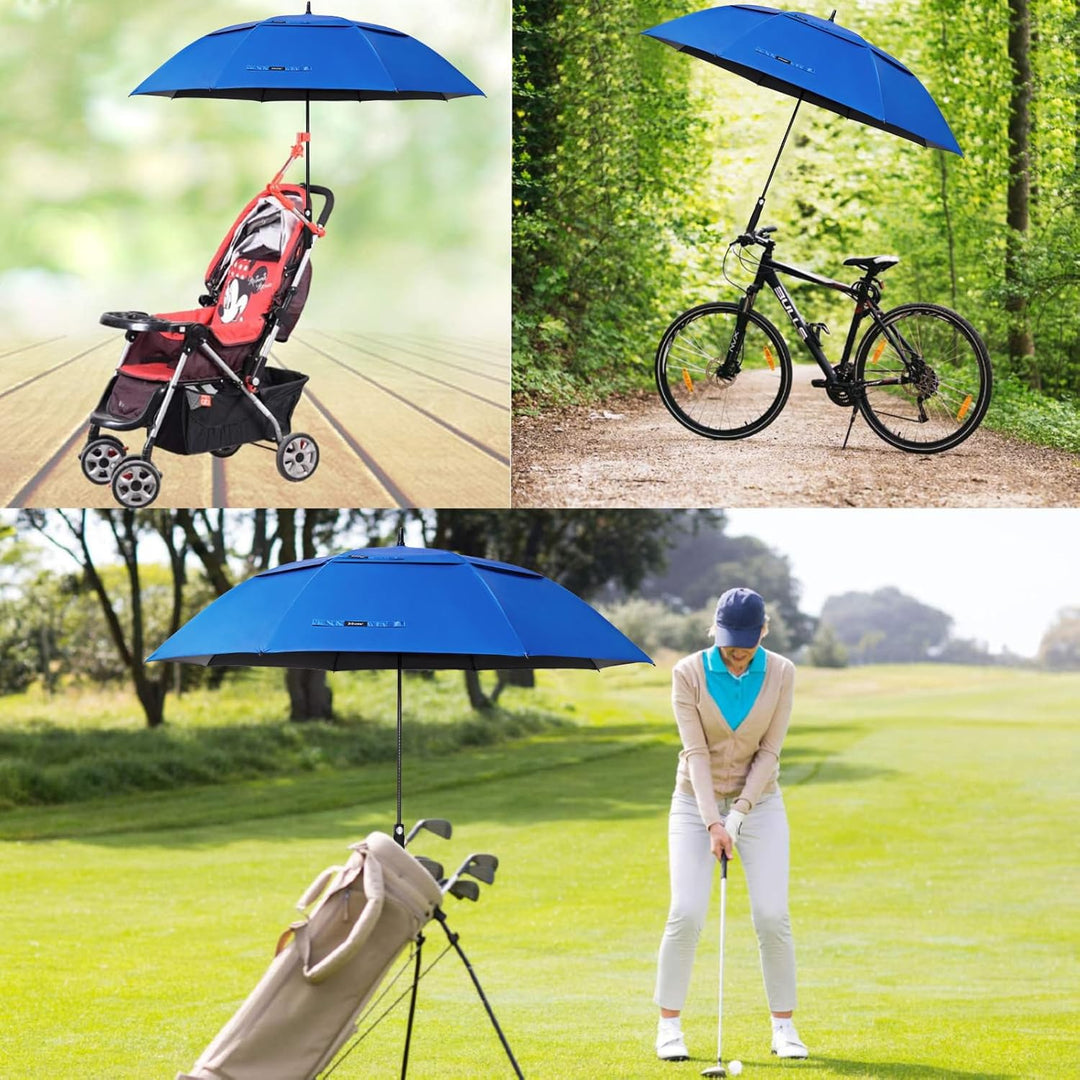 G4Free 62/68/72 Inch UV-Schutz Winddicht Sonnen- und Regenschirm Golfschirm Autorisches Öffnen Doppe