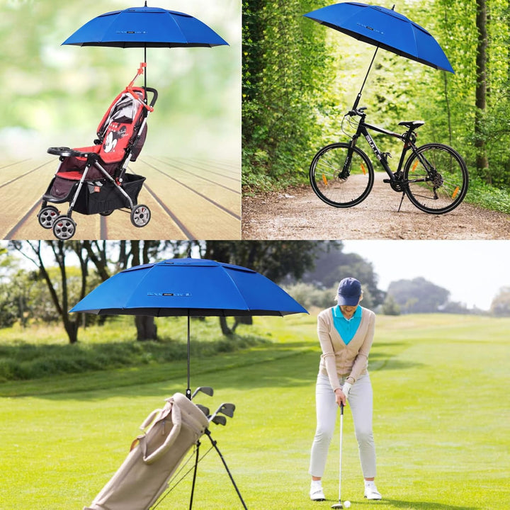 G4Free 62/68/72 Inch UV-Schutz Winddicht Sonnen- und Regenschirm Golfschirm Autorisches Öffnen Doppe