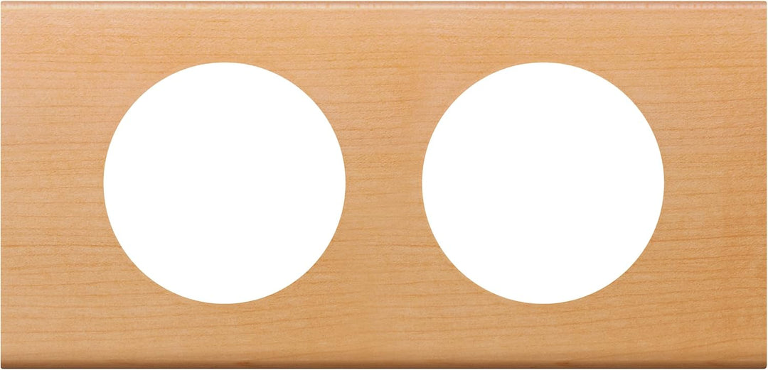 Legrand Céliane Rahmen für 2 Steckdosen, Braun, LEG69212 Bois Erable, Bois Erable