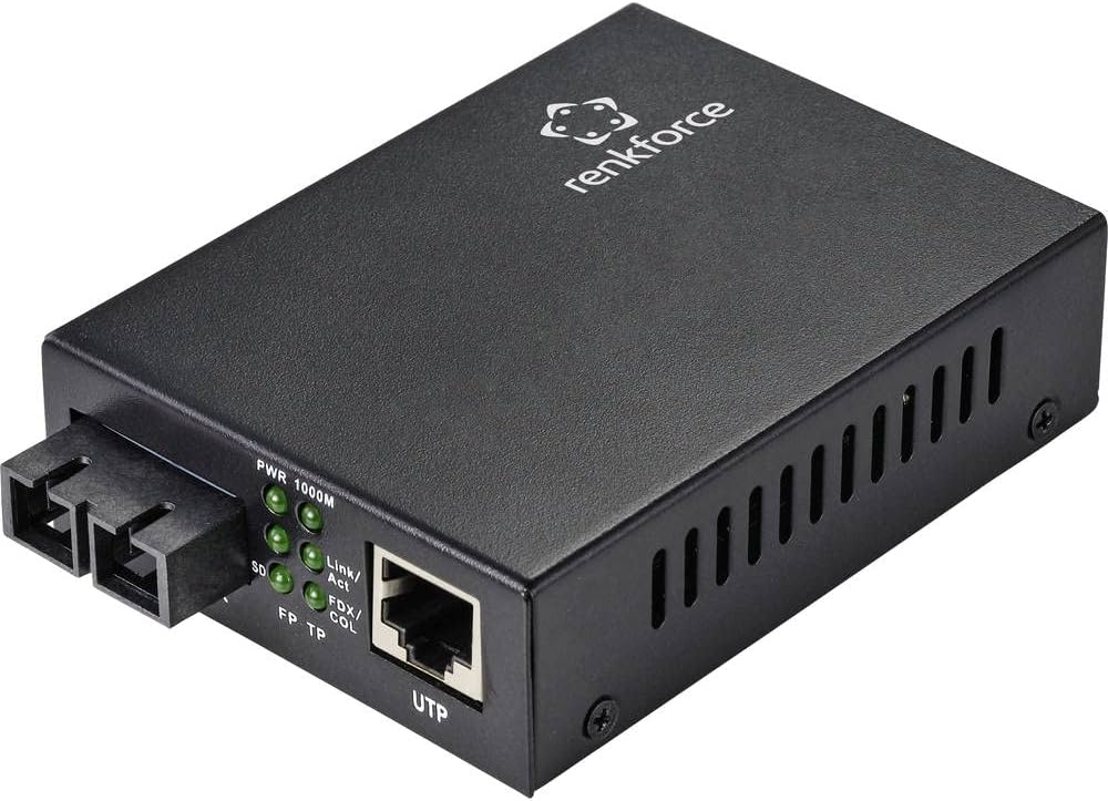 Renkforce RF-4581874 CAT 6, SC Duplex Netzwerk-Medienkonverter 1000 MBit/s