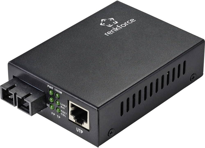 Renkforce RF-4581874 CAT 6, SC Duplex Netzwerk-Medienkonverter 1000 MBit/s
