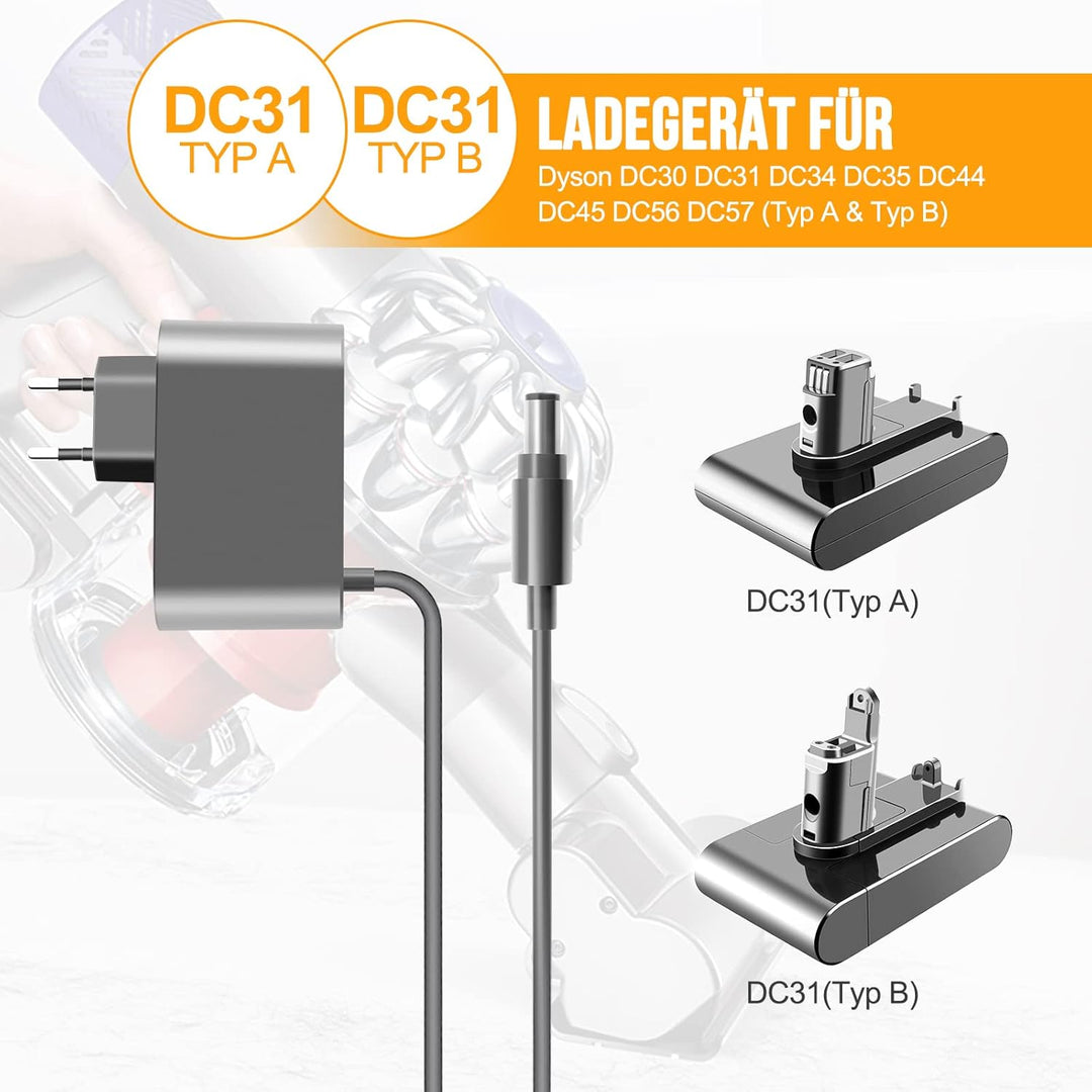ADVTRONICS Ersatz Ladegerät Kompatibel mit DC30 DC31 DC34 DC35 DC44 DC45 DC56 DC57 Ladegerät, 16,75V