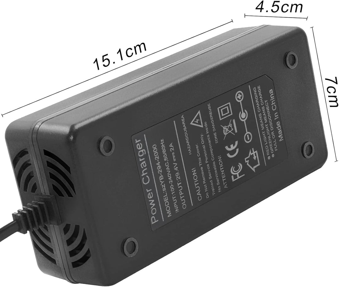 29.4V 2A Li-ion  Ladegerät Mehrere Stecker Kompatibel mit Dream i-100 All Star Superfly Ranger, Astr