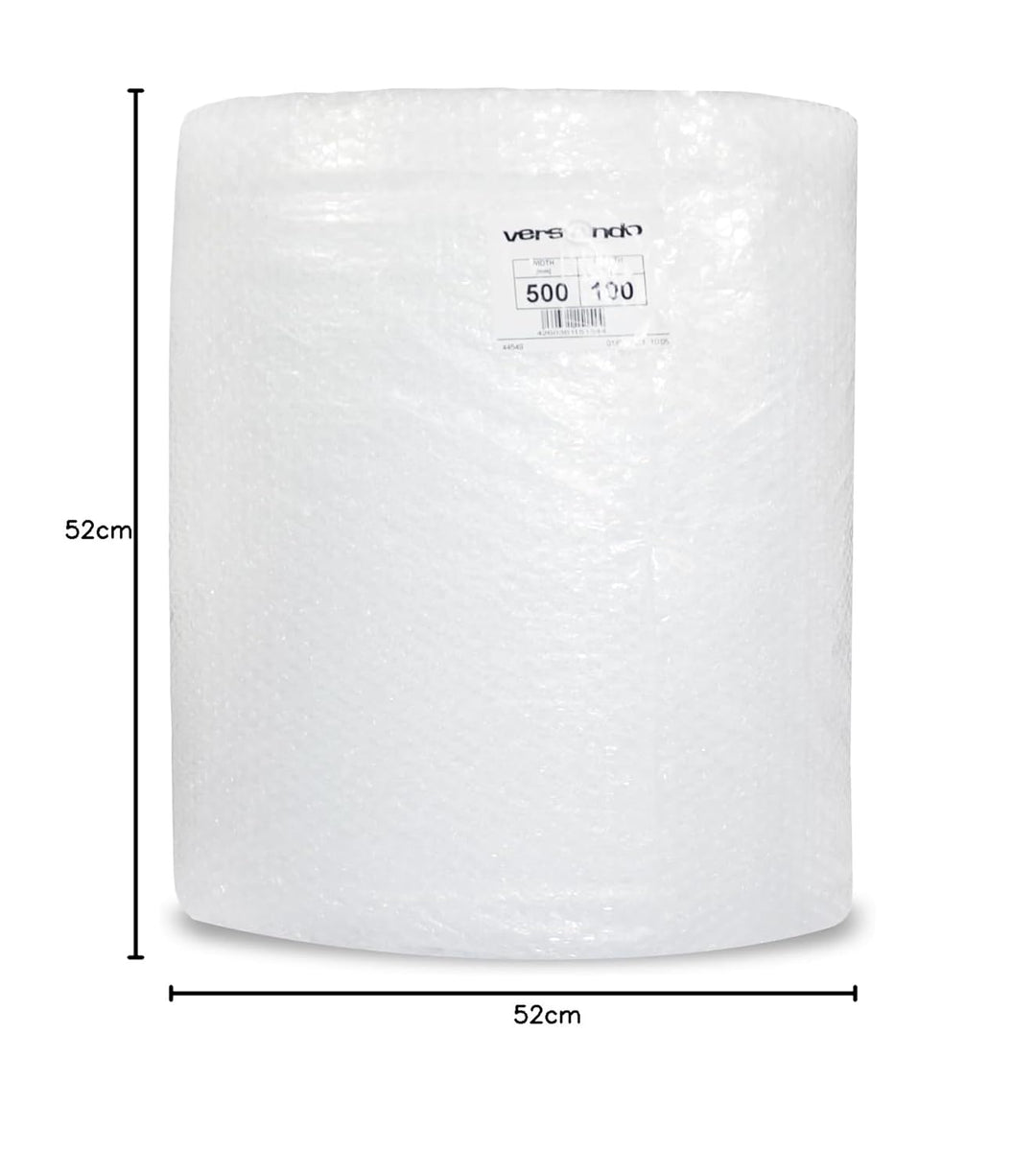 versando Premium Luftpolsterfolie 100m x 0,5m Versand, Verpackung, Umzug Noppenfolie Bubble Wrap LPF