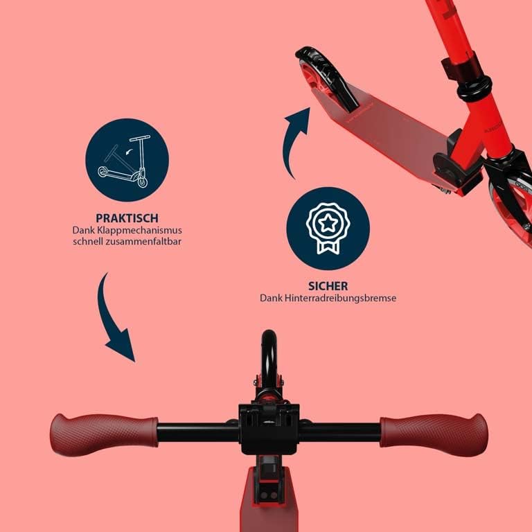 HUDORA Scooter Up 200 Normal Rot, Normal Rot