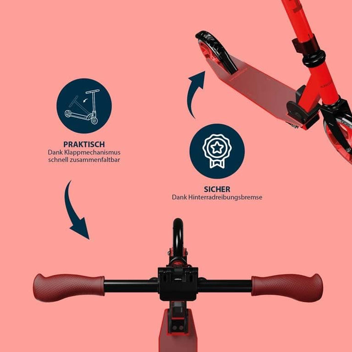 HUDORA Scooter Up 200 Normal Rot, Normal Rot