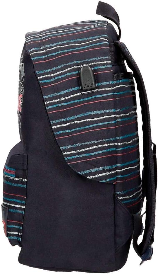 Enso Wall Ride Laptop-Rucksack an Trolley anpassbar Schwarz 32x44x17 cms Polyester 15,6" 22.78L Anpa