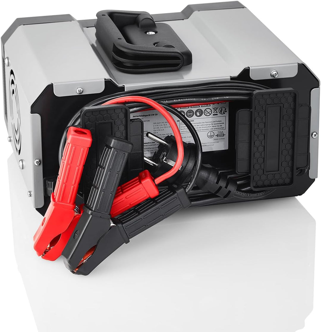 AEG Batterieladegerät CW20 lädt alle 6 V und 12 V Batterien, umfangreicher Sicherungsschutz, mit Lad