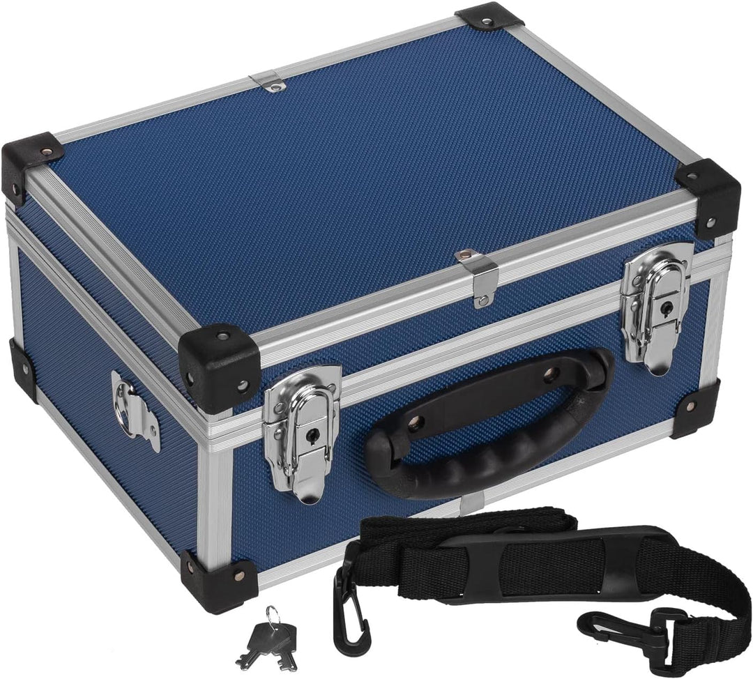 anndora Werkzeugkoffer 70106 Aluminium Rahmen Koffer - Werkzeugkiste 32,5 x 25,5 x 17,5 cm mit Neopr