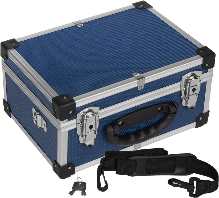 anndora Werkzeugkoffer 70106 Aluminium Rahmen Koffer - Werkzeugkiste 32,5 x 25,5 x 17,5 cm mit Neopr