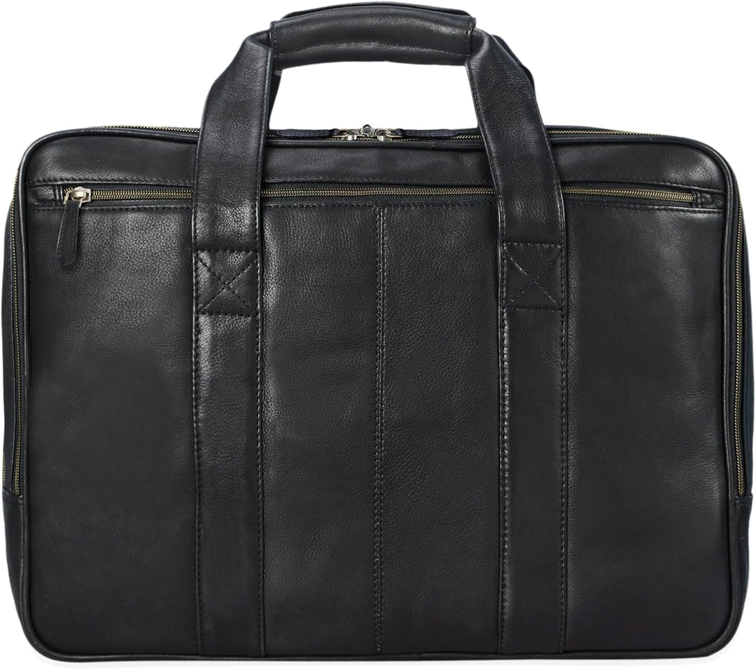STILORD 'Leopold' XL Echtleder Aktentasche - der verbesserte Geheimtipp für Lehrerzimmer & Büro - Bu