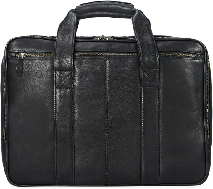 STILORD 'Leopold' XL Echtleder Aktentasche - der verbesserte Geheimtipp für Lehrerzimmer & Büro - Bu