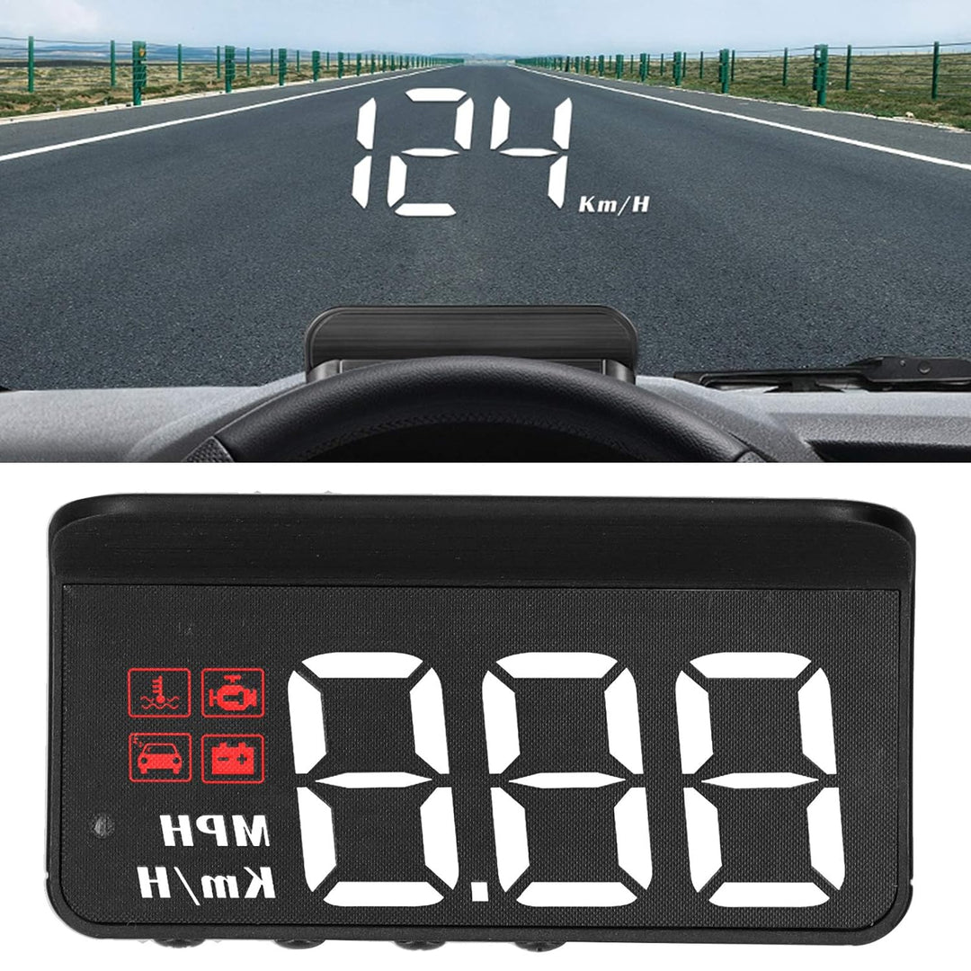 OBD2 HUD Head Up Display, Auto HUD Tachometeranzeige Windschutzscheibenprojektor Multifunktionsanzei