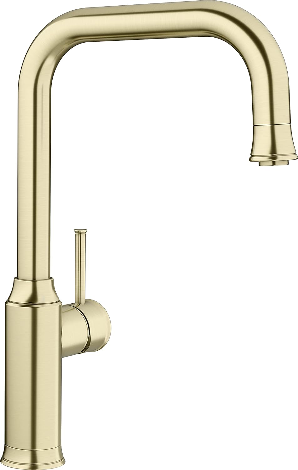BLANCO LIVIA-S satin gold | Hochdruck | Mit herausziehbarem Schlauch | Rückflussverhinderer | Kerami