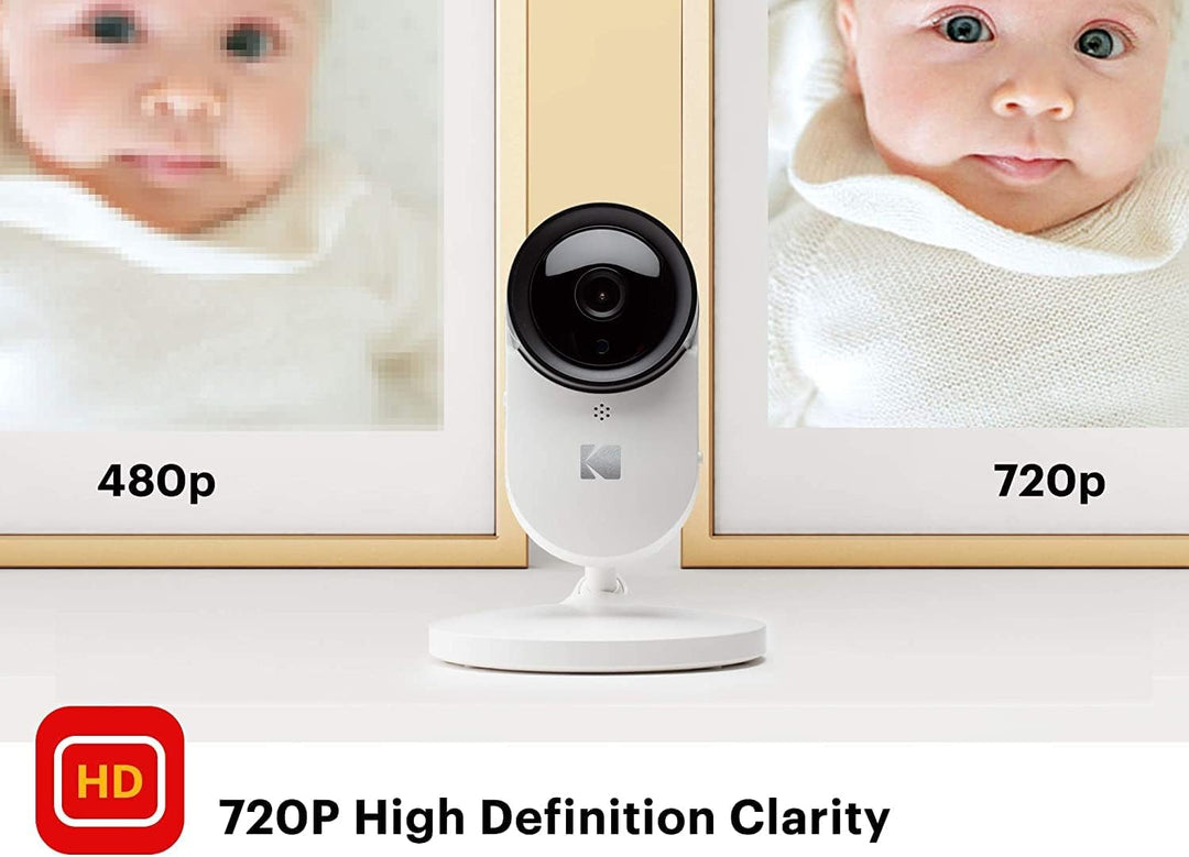 KODAK Cherish C120 Babykamera mit mobiler App, hochauflösende Babykamera, mit Zoomfunktion, Zwei-Weg