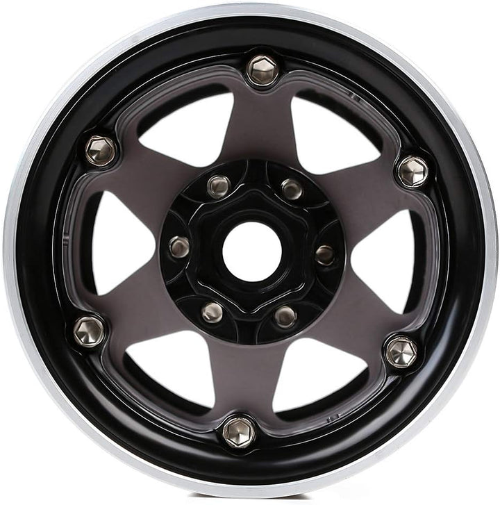 INJORA RC Felge 4pcs 1,9inch Beadlock Felgen Metall Räder Set für 1:10 RC Crawler Axial SCX10 90046