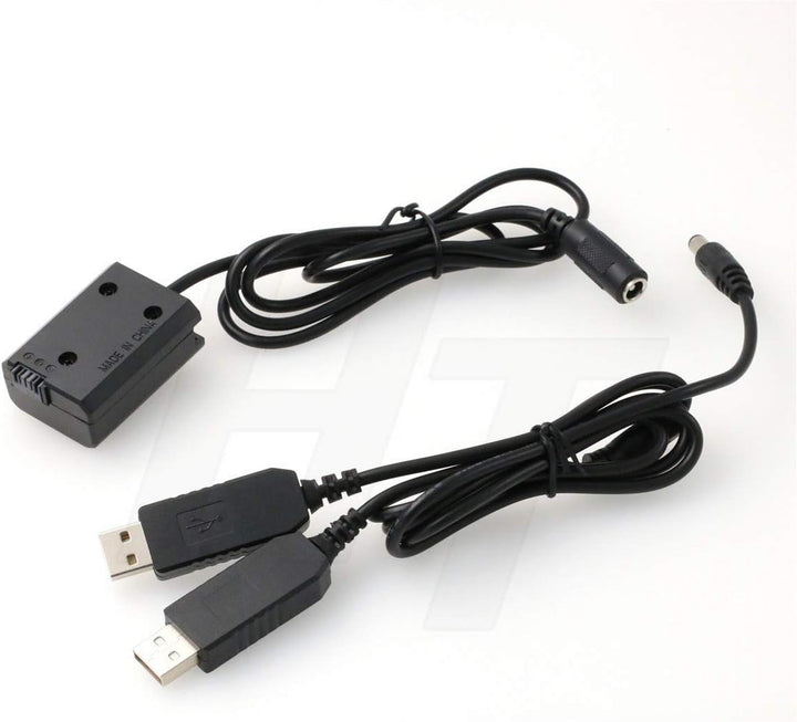 HangTon 5 V USB auf NP-FW50 DC Koppler Dummy Akku für Sony A7 A7II A7S A7SII A7R A7RII A6300 A6500 A