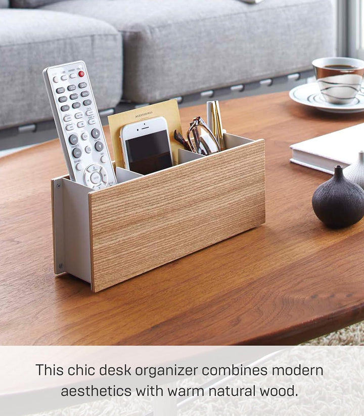 Pen & Remote Rack - Rin - natural Weiss, Weiss