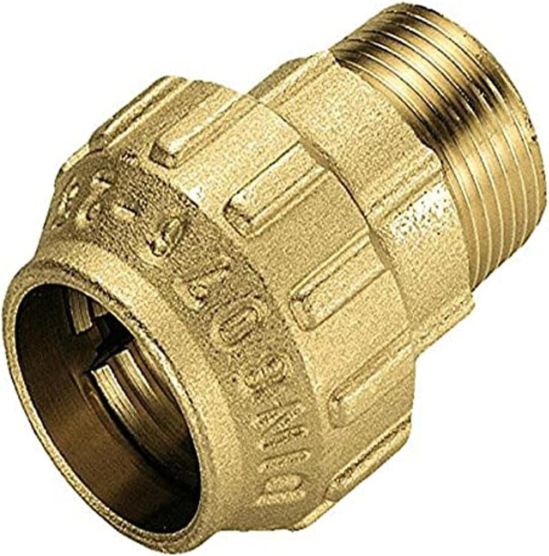 Cornat Rückschlagventil Eckform 1%22, Messing/Garten Bewässerung / FLOR90850 & Bewässerungsrohre Mes