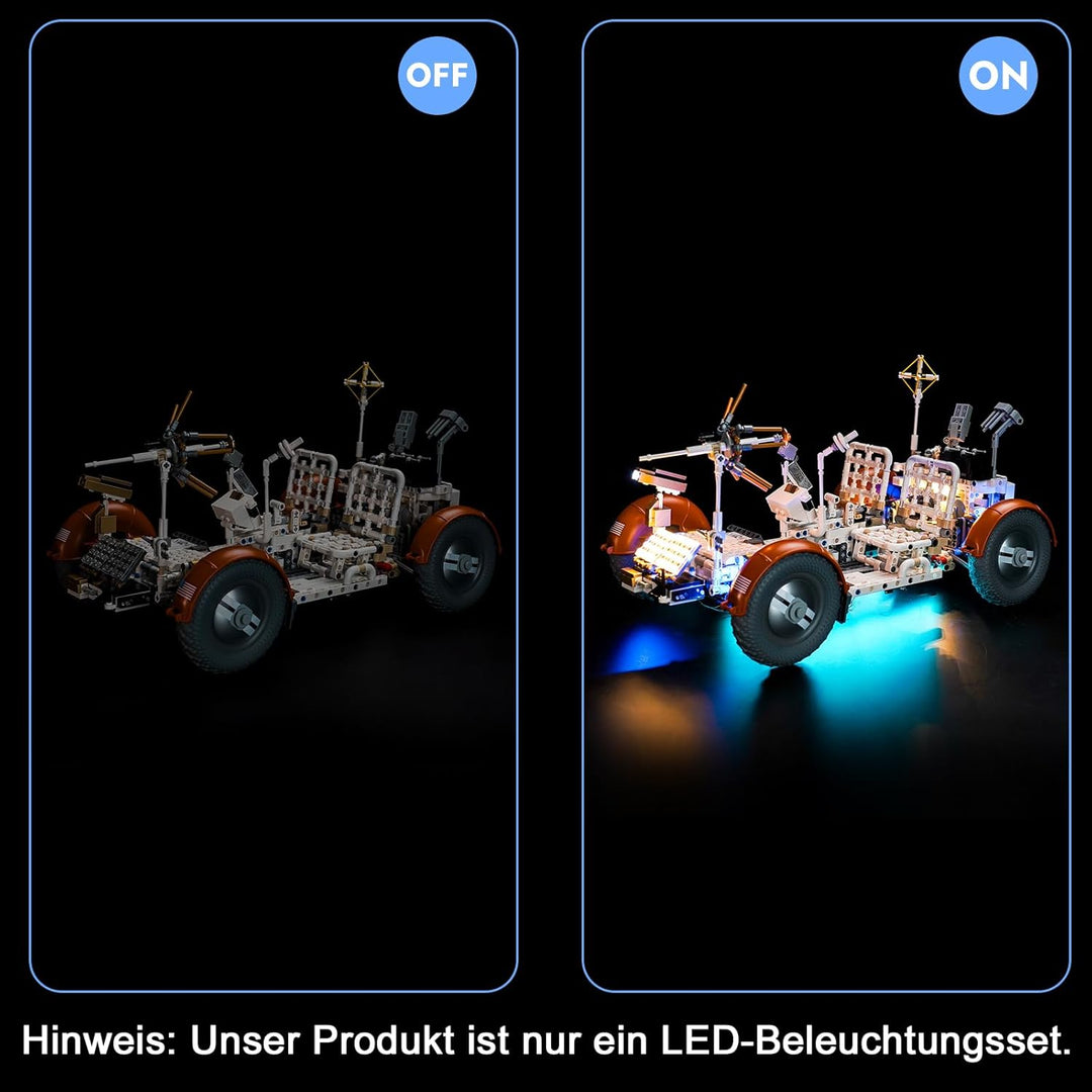 LocoLee Licht Kompatibel mit Lego 42182 Technic NASA Apollo Lunar Roving Vehicle (LRV), Nur Lichter
