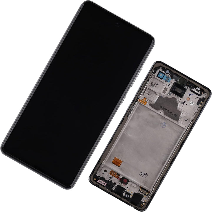 Duotipa Display Kompatibel mit Samsung Galaxy A72 SM-A725F SM-A725F/DS 6.7" Super AMOLED (Schwarz mi