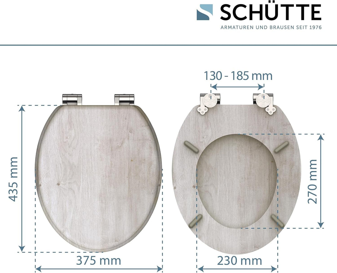 SCHÜTTE WC-Sitz MDF (Light Wood) Light Wood MDF, Light Wood MDF