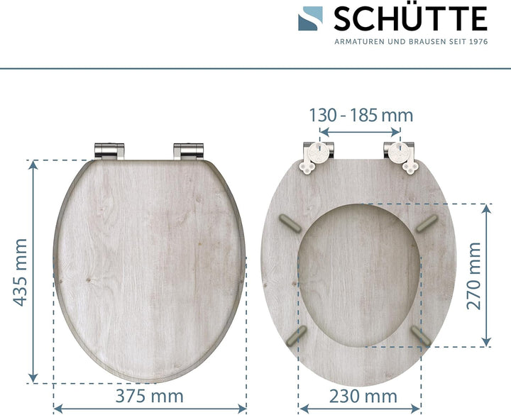SCHÜTTE WC-Sitz MDF (Light Wood) Light Wood MDF, Light Wood MDF