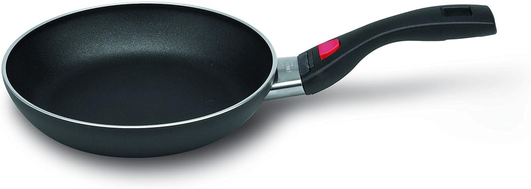 BALLARINI Topfset, 3-tlg., Inkl. 3 Glasdeckel, Antihaftbeschichtet, schwarz & Click & Cook Pfanne 24
