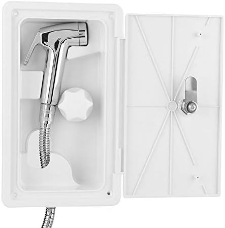 EBTOOLS RV-Dusche, Aussenduschkabine Heiss-Kaltschalter RV-Duschkopf mit 2 Schlüsseln Kit für Marine