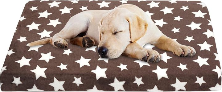 VANKEAN Hundebett Wasserdicht Hundekissen Waschbar mit Abnehmbarer Innenfutter Sommer und Winter, Fl