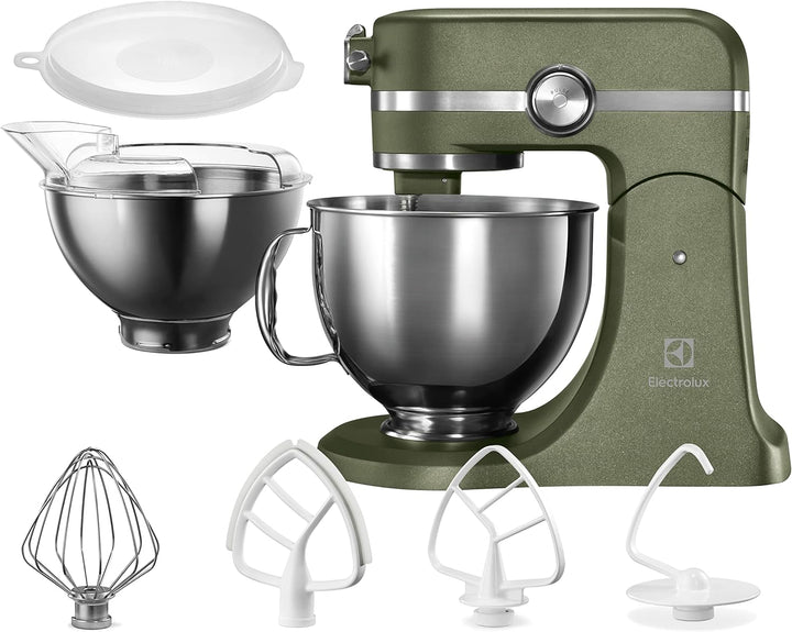 Electrolux EKM550 Knetmaschine, 1200 W, 10 Geschwindigkeitsstufen, Stahl, Grün Grün Rührmaschine, Gr