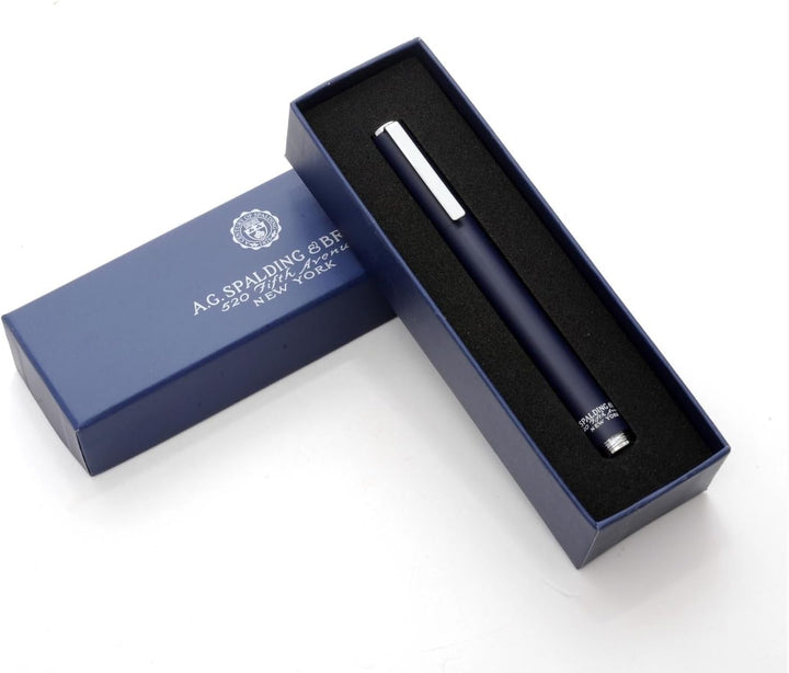 Tintenroller A.G. Spalding & Bros. Compact aus Stahl mit matter Farbe (Blau), Blau