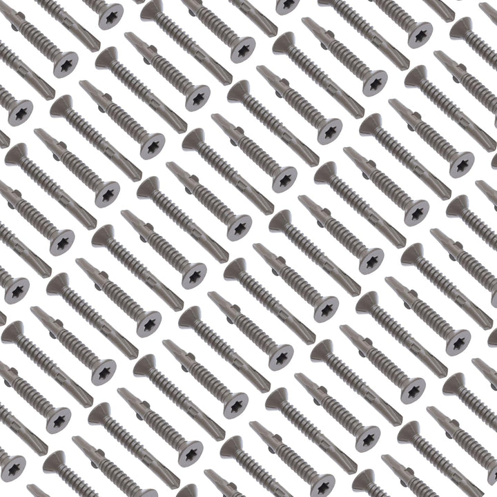 6.3mm Metallschrauben Selbstschneidende Torx-Flachkopf-Bohrschrauben (Packung mit 100) für den Ausse