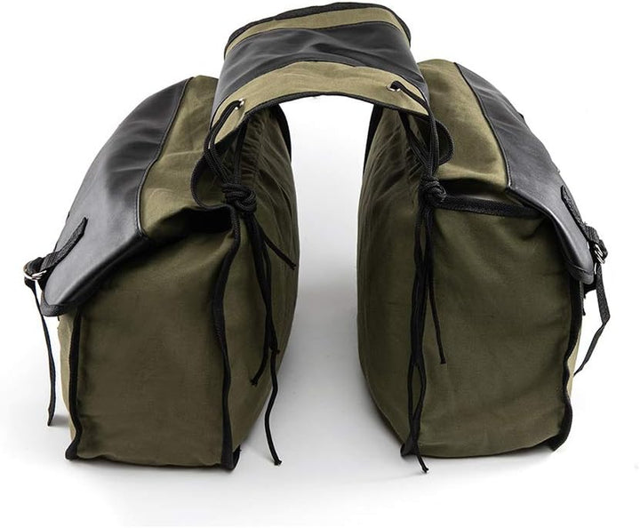 evomosa Motorrad Satteltaschen Canvas wasserdichte Werkzeug Aufbewahrungstasche für Motorradgepäckta