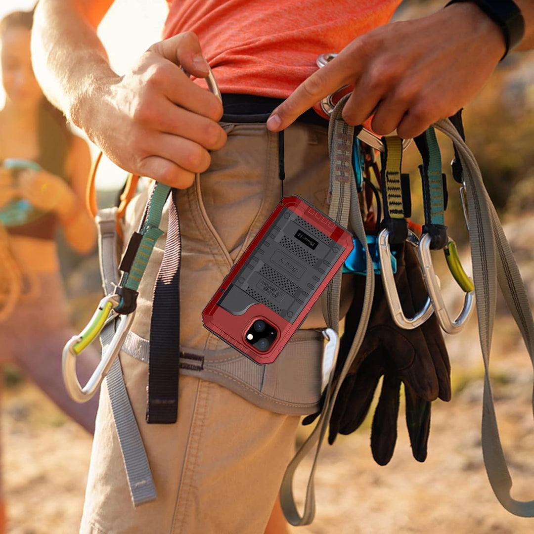 Beeasy für iPhone 14 Wasserdicht Outdoor Hülle (6,1"), Stossfest Panzerhülle Militär 360 Grad Schutz