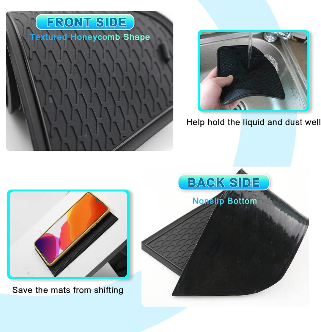 CDEFG Kompatibel mit Honda HRV 2022 HR-V Mittelkonsole Gummimatten Türschlitz rutschfest Antirutschm