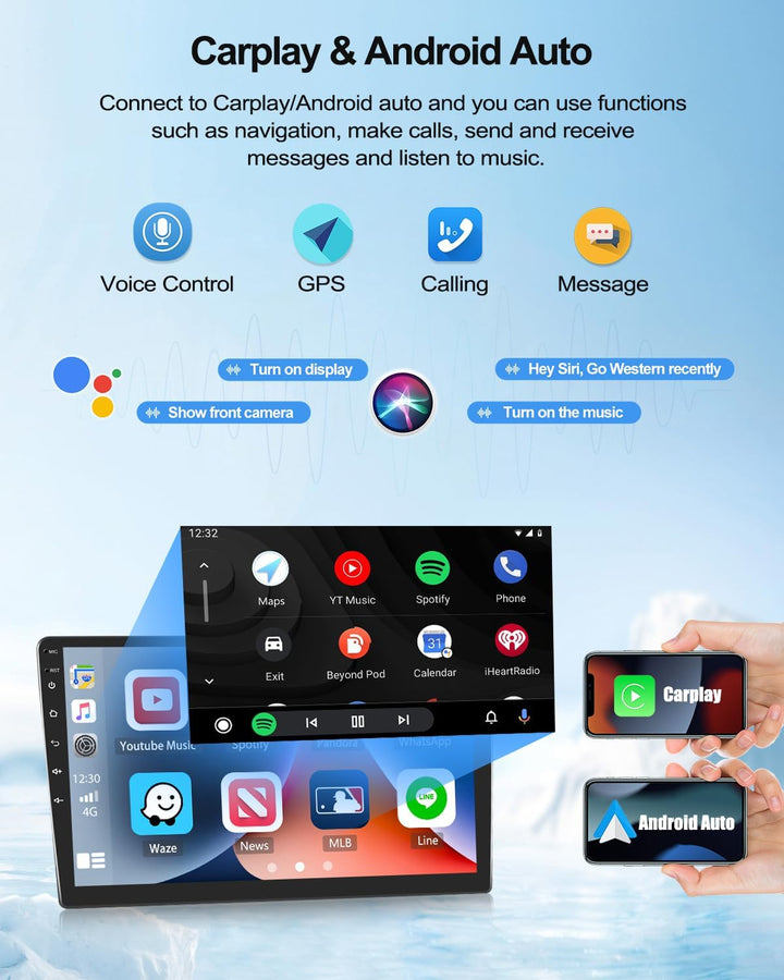 2G+64G CAMECHO Android 13 Autoradio für BMW 1 Serie E81 E82 E87 E88 mit Navi Carplay Android Auto, D