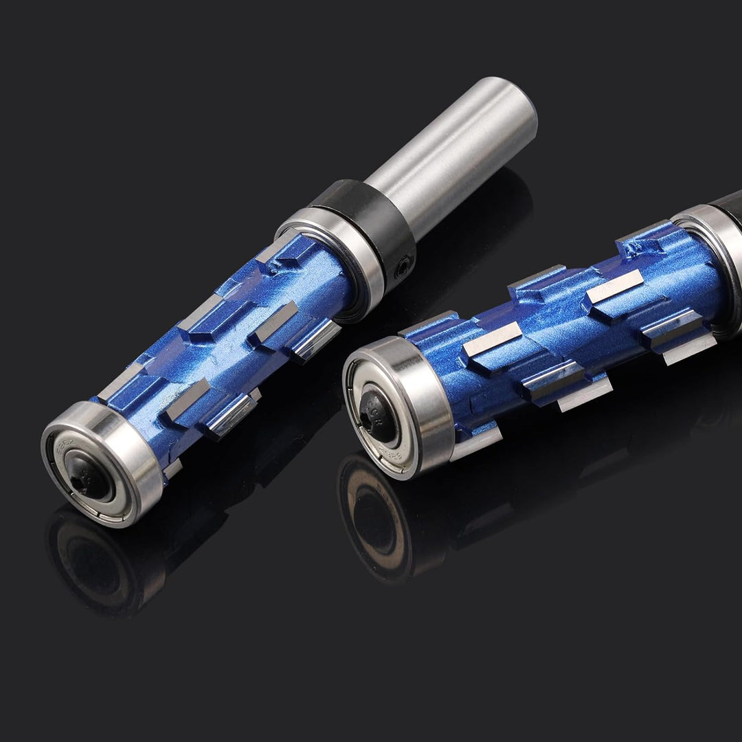 Flach Trimmen Fräser Bit 1/2" Schaft, Flach Trimmen Fräser Bits, Doppellager Spiral Trimmen Werkzeug