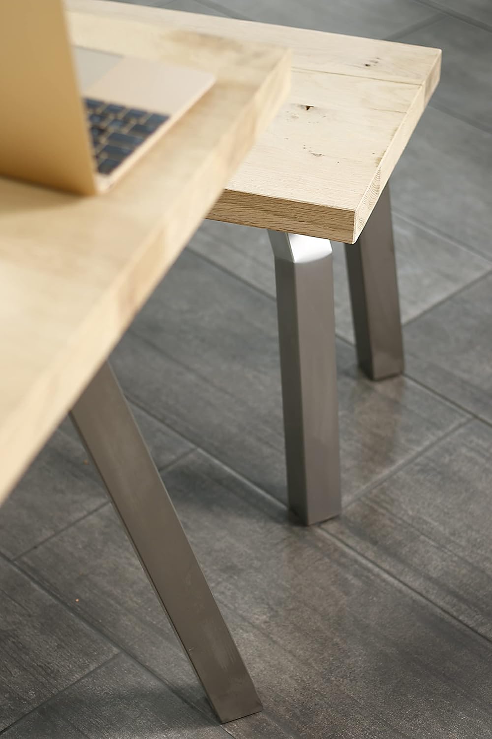 super-diy Edelstahl Design Bankfuss | Sitzbank | Bierbank | Coffee Table geeignet für jeden Innen- u