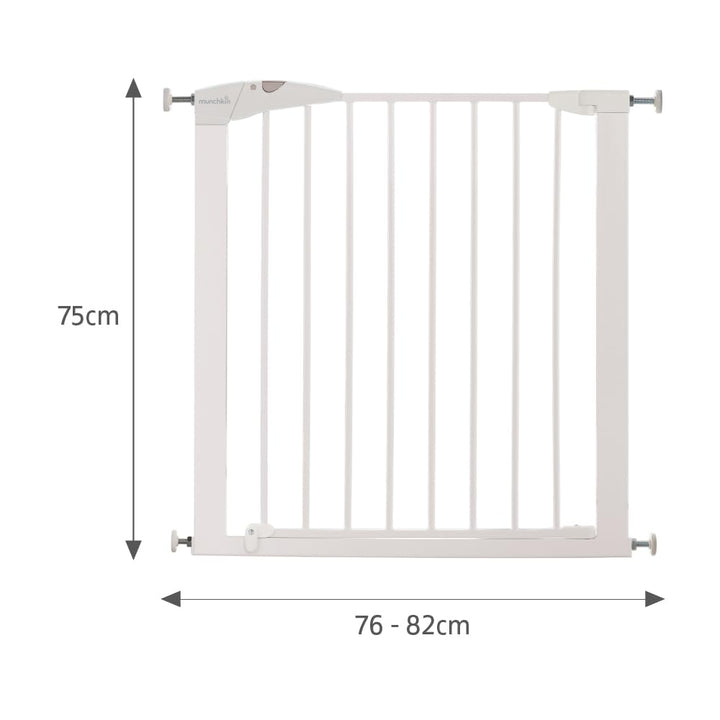Munchkin Maxi Secure Türschutzgitter / Treppenschutzgitter für Kinder / ohne Bohren / 76 - 82 cm bre