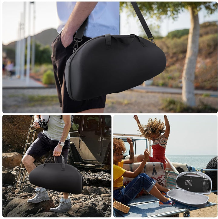 co2CREA Hart Tragetasche mit Mini Zubehörtasche und Schultergurt Für JBL Boombox 3 /Boombox 3 WiFi/B