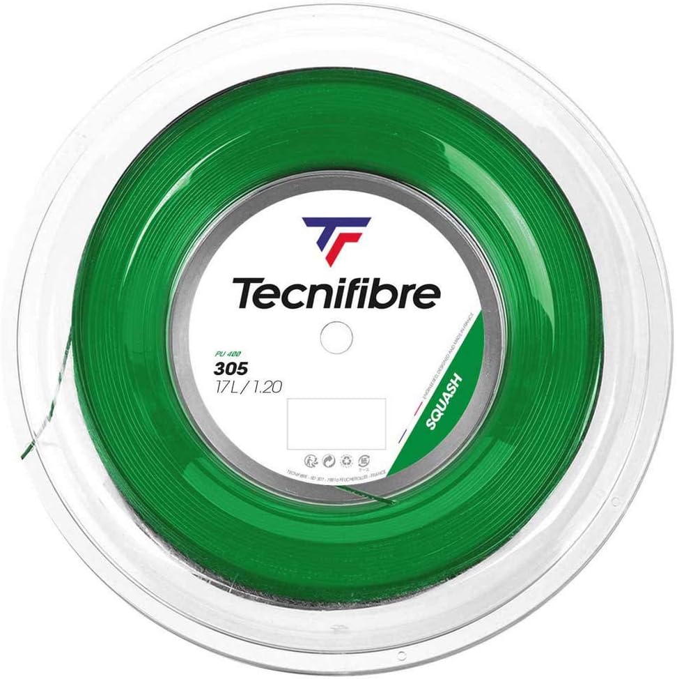 Tecnifibre 110M-305-1.20 Squashseil-Spule für Erwachsene, grün, einzeln
