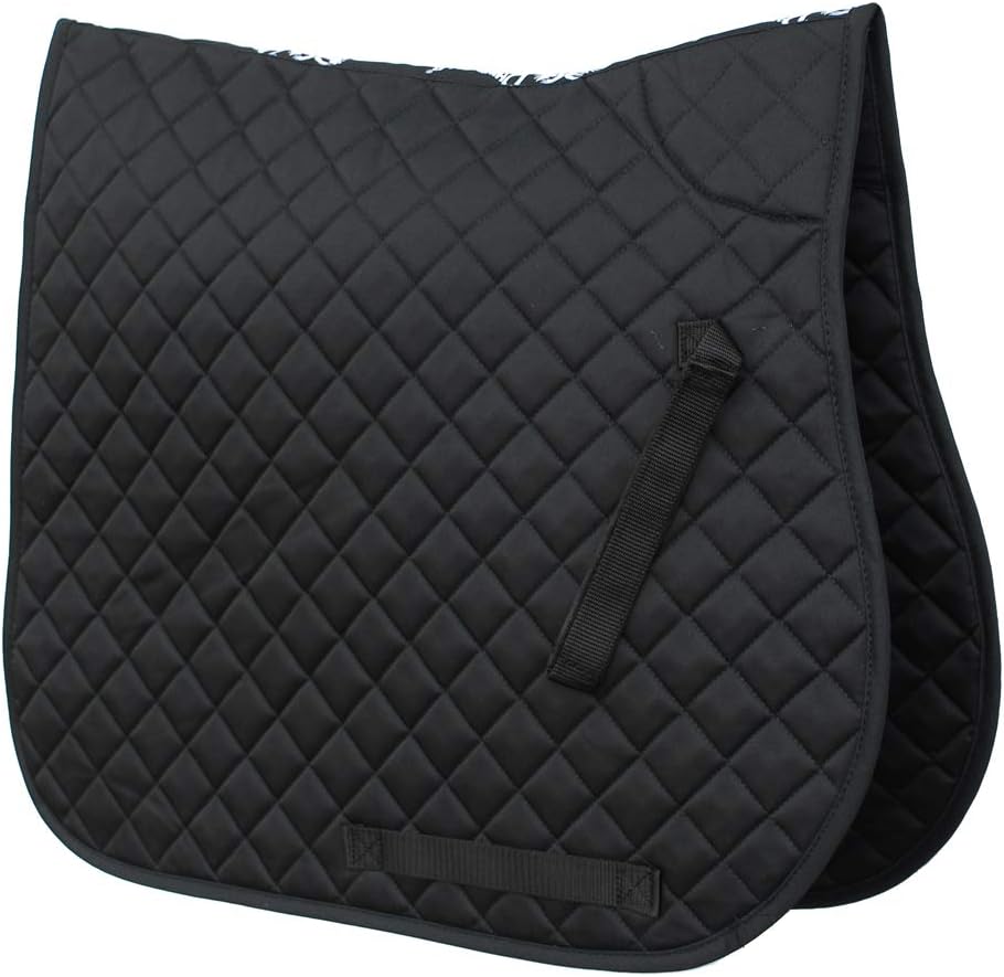 Rhinegold Baumwollschabracke gesteppt Schwarz Cob, Schwarz Cob