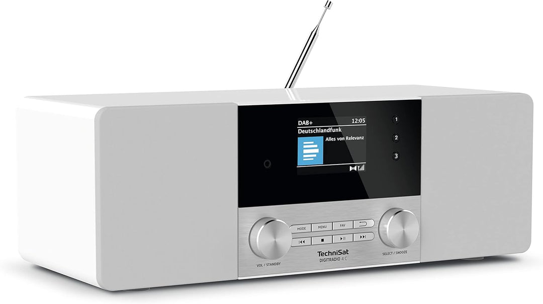 TechniSat DIGITRADIO 4 C - Stereo Digital-Radio (DAB+, UKW, Farbdisplay, Bluetooth-Audiostreaming, K