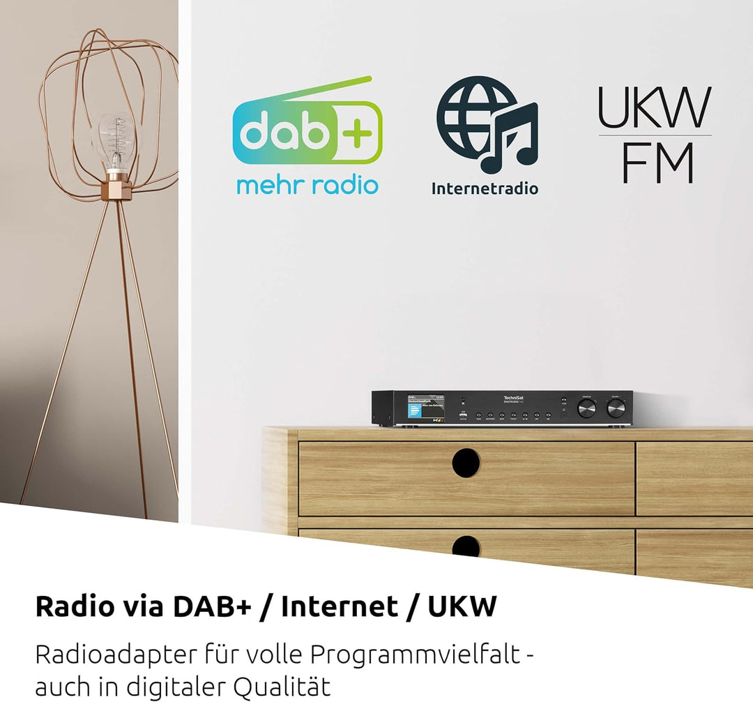 TechniSat DIGITRADIO 143 (V3) – HiFi-Tuner Internetradio (DAB+ Digital-Radio, Bluetooth-Audio-Stream
