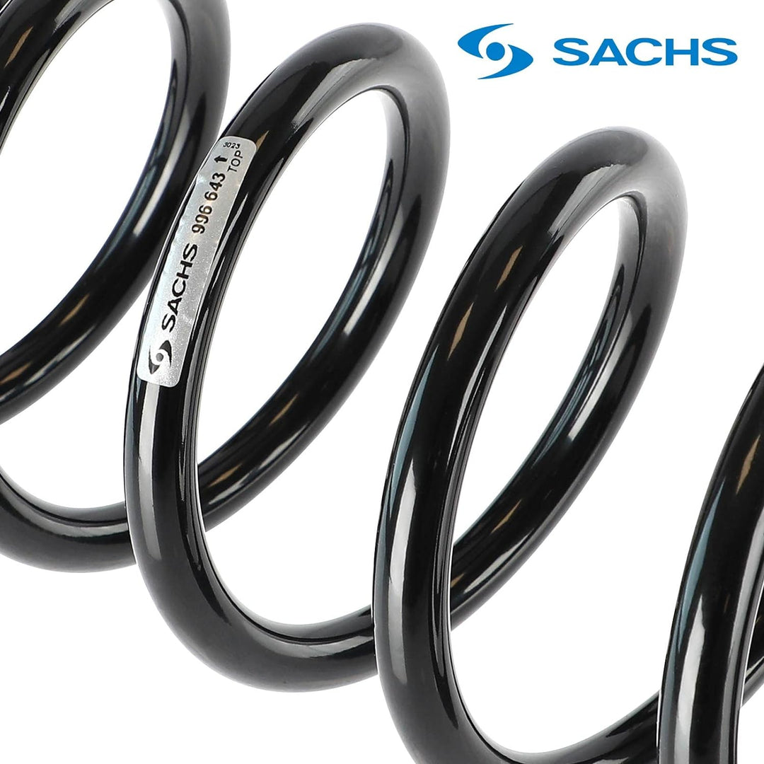 2x Original Sachs 996643 Fahrwerksfeder Hinterachse Kompatibel mit Superb II 3T4 2.0L 2008-2015 E.O.