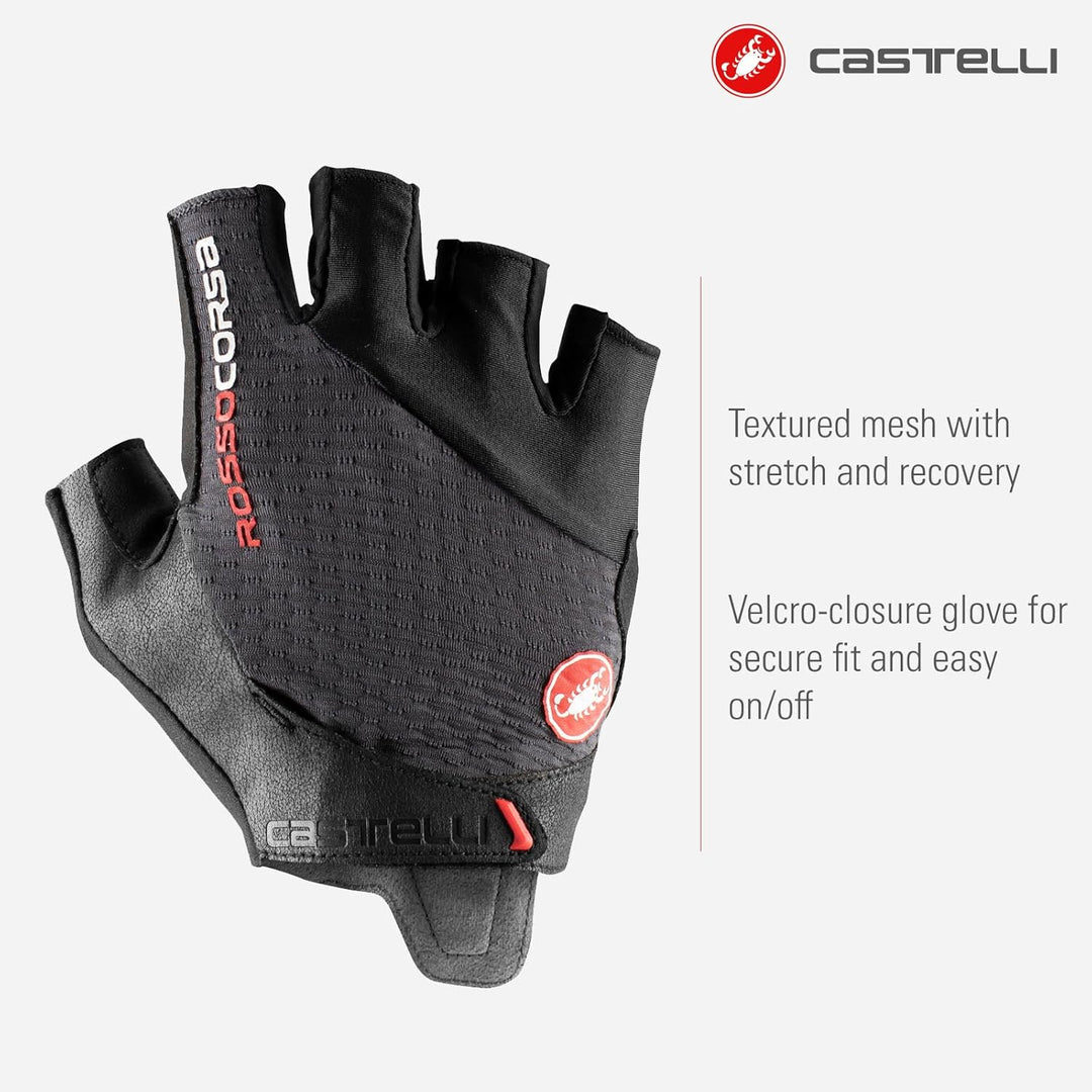 CASTELLI Men's Rosso Corsa Pro V Glove XL DUNKELGRAU, XL DUNKELGRAU