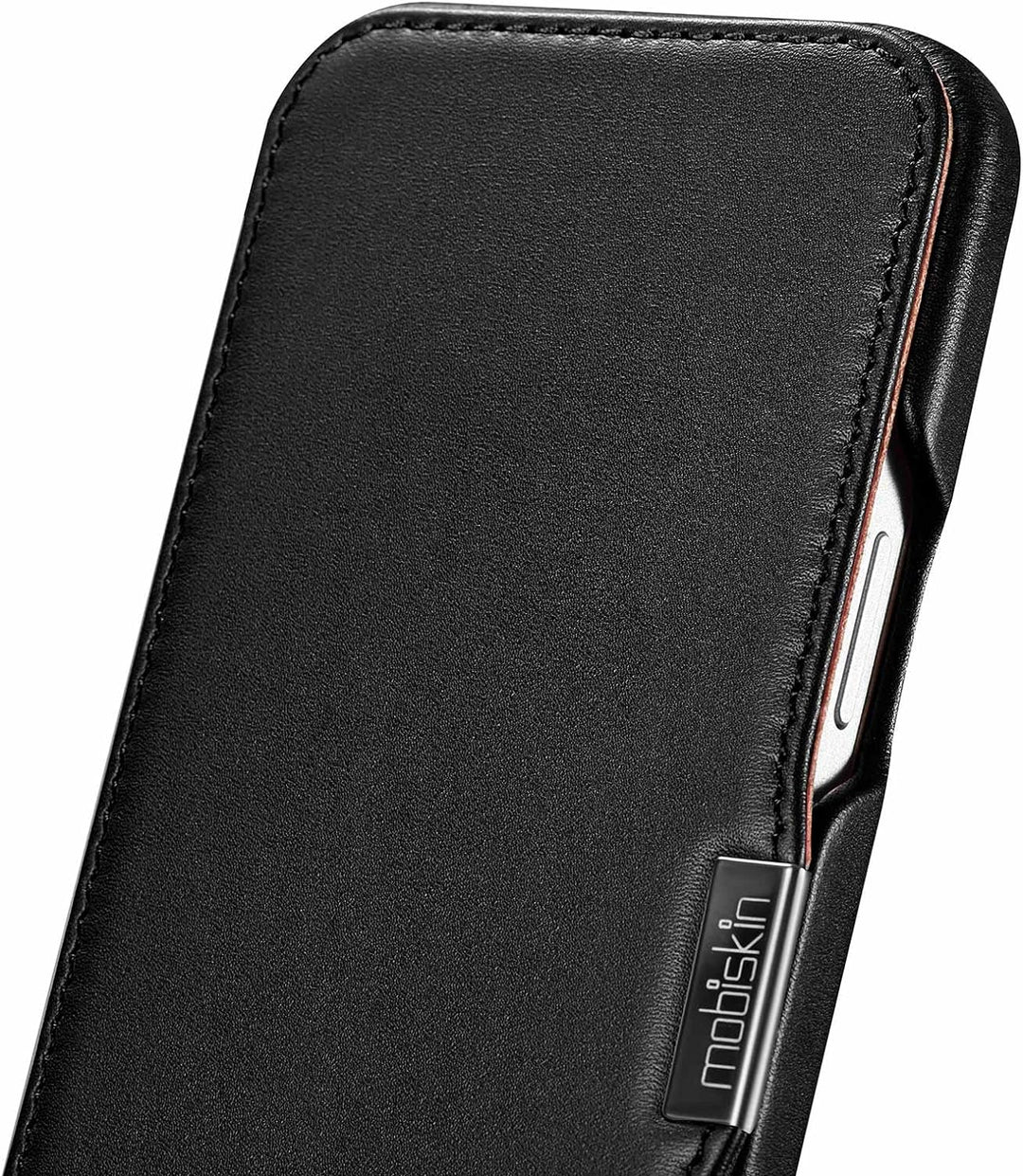 Mobiskin Hülle kompatibel mit Apple iPhone 13 (6,1 Zoll), Handyhülle mit echtem Leder, Case, Schutzh