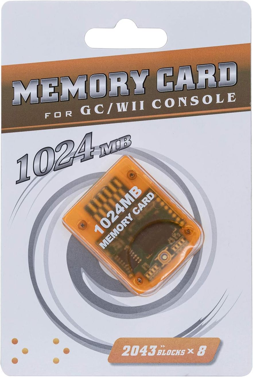 Mcbazel 1024MB Gaming-Speicherkarte für Wii/Gamecube GC-Konsole, 1024MB