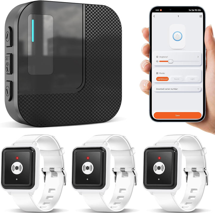DAYTECH Notrufknopf für Senioren auf Handy, WiFi Tuya Smart Senioren Notfallknopf Alert System, Haus